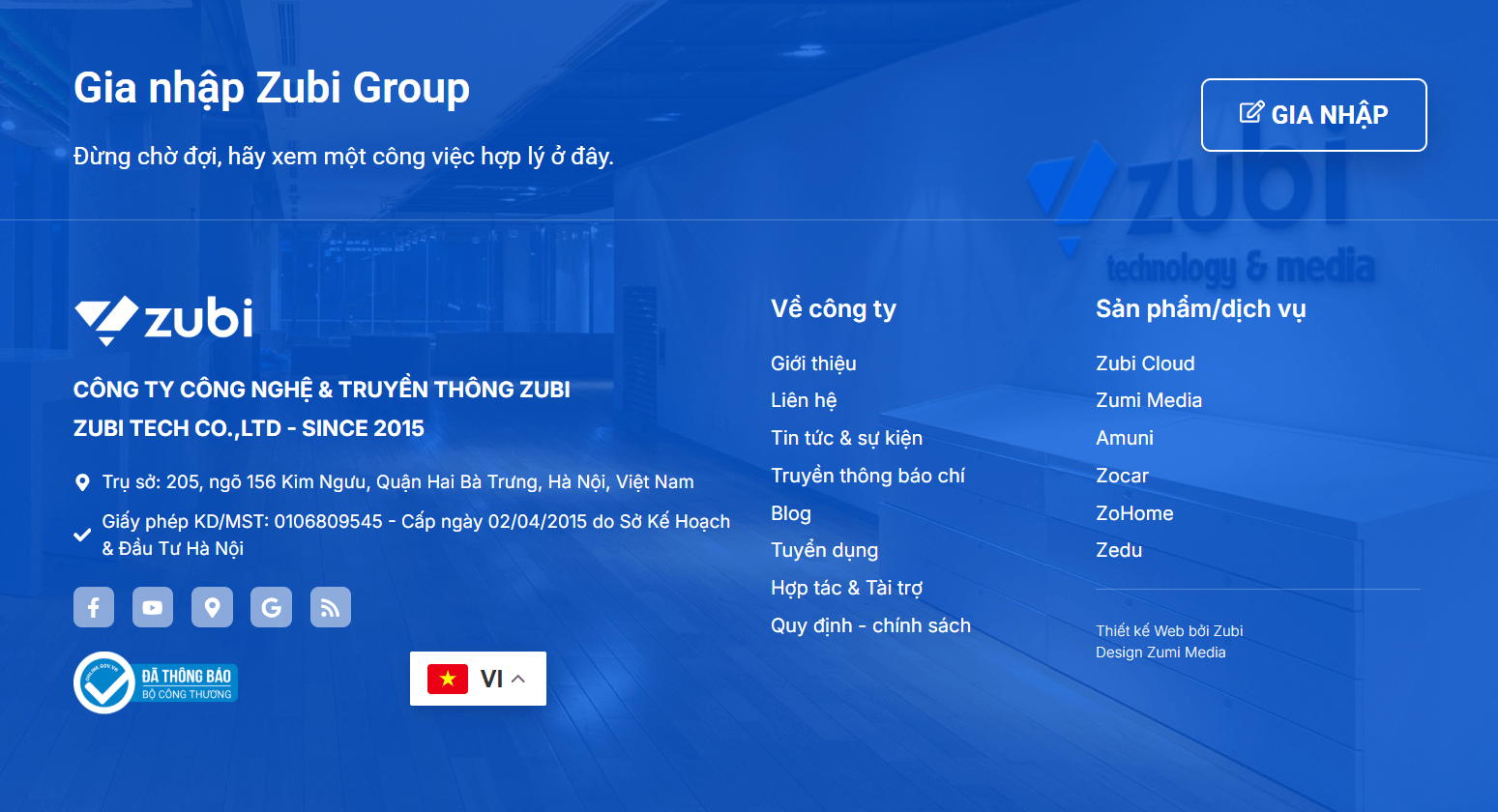 Zubi hoan tat dang ky websiteung dung TMDT tai Cuc Thuong mai dien tu – Bo Cong Thuong min